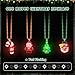 Traplace 24 PCS Light Up Christmas Necklace Xmas Party Supplies 4 Designs Christmas Necklace Ugly Sweater Party Favors Christmas Lights Chain for Church Community Xmas Decorations - Image 4
