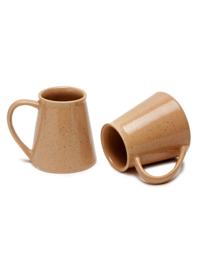 Arrabi Orange Ceramic Microwave Safe 2 Piece Mugs - 300ml - Image 3