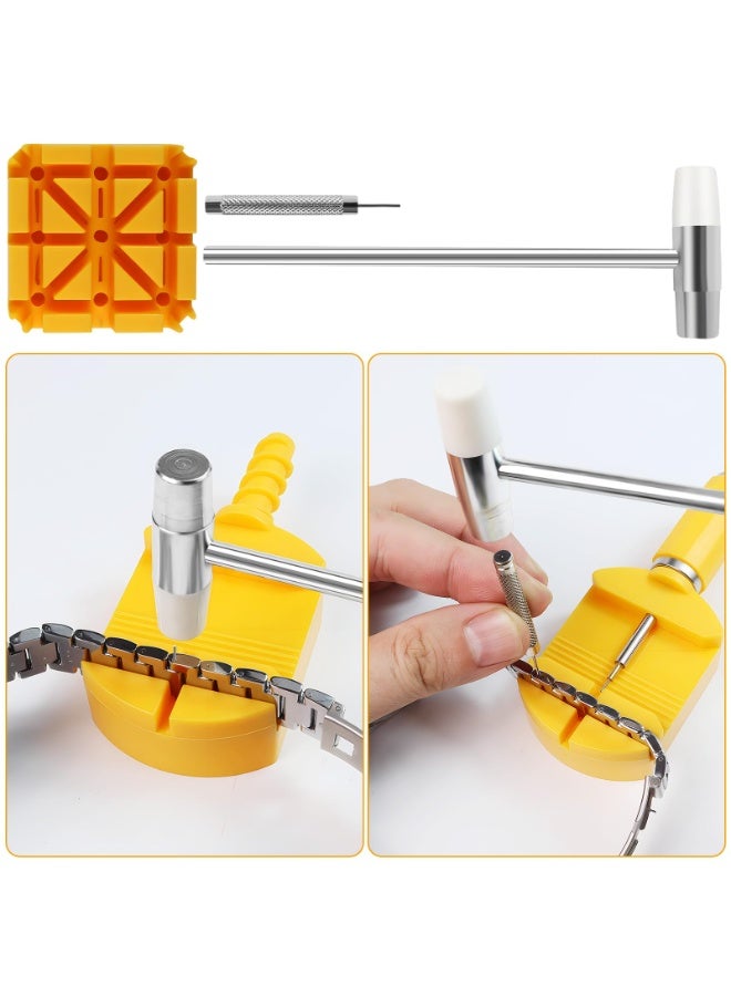 12pcs Ultimate Watch Link Removal kit - Adjustable Bracelet Repair & Resizing, Watch Band Remover, Screwdriver, Hammer, Pin Punch, Watch Back Remover - Includes Storage Box - Image 4