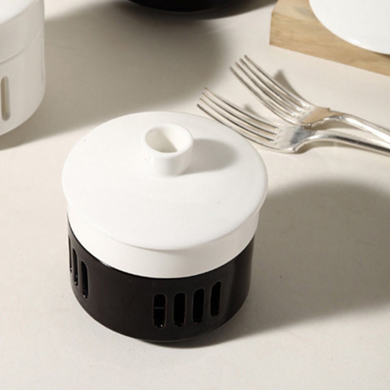 Small Ceramic Stew Pot Stockpot Candle Heating Soup Bowl Cubilose Stew Pot - Image 1