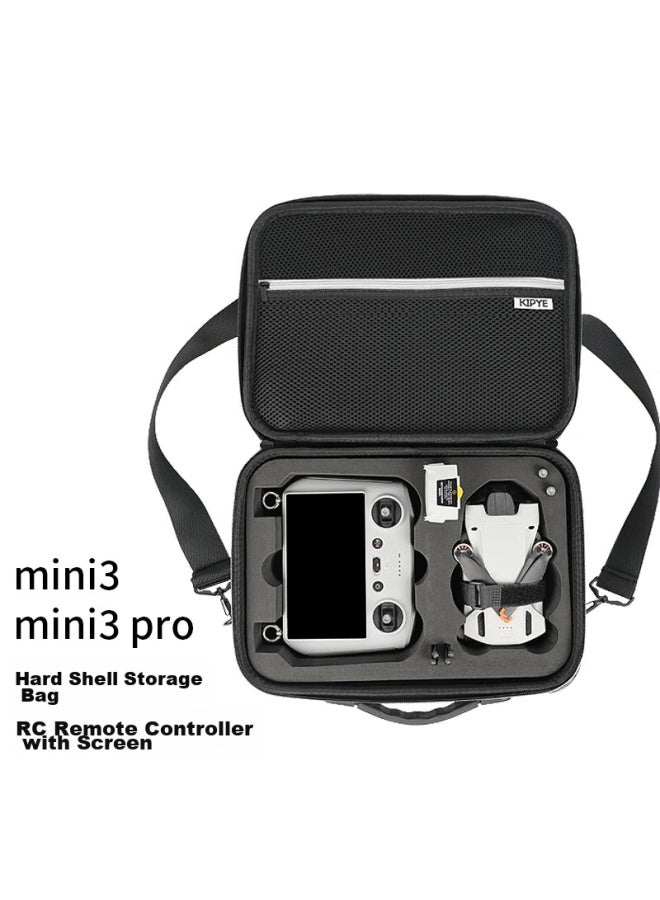 Odd Leaves Qiyeh Storage Bag, Shoulder Case, Backpack, Hard Shell, Crush-resistant, Suitable For Dji Mavic Mini 3 Pro Drone Accessories, With Screen Remote Control Version Protective Case, Mini 3 Pro - Image 1