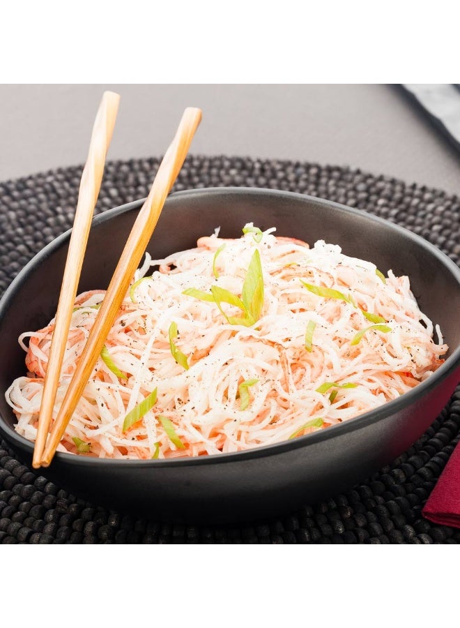 Restaurantware Voga 44 Ounce Serving Bowls, 2 Premium Dinner Bowls - Top Rack Dishwashable, Unique, Black Melamine Salad Bowls, Serve Hot And Cold Foods, For Parties Or Events - Image 3