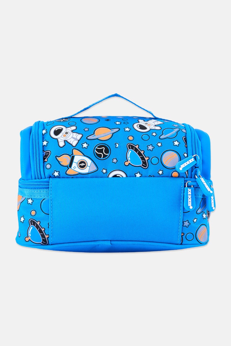 Joe Boxer Kids Boy Allover Print Lunch Bag, Blue - Image 2