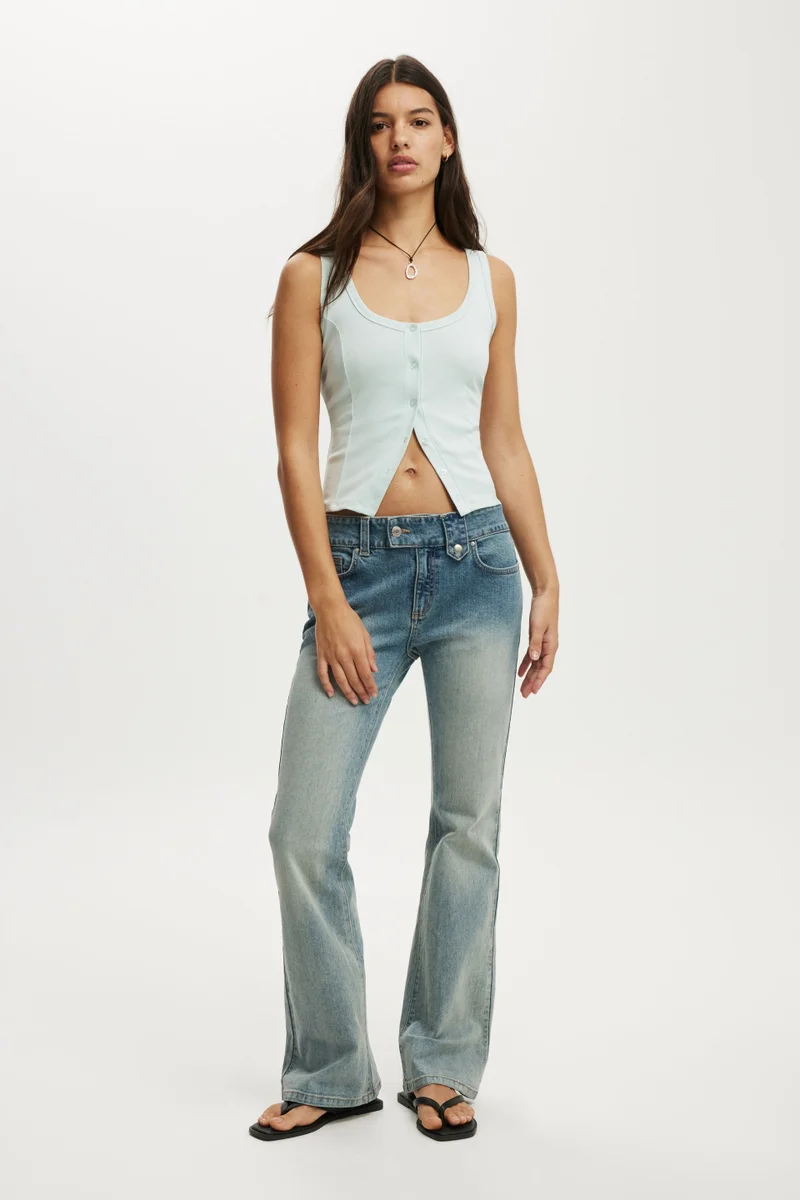 كوتون اون ليلي تانك بأزرار