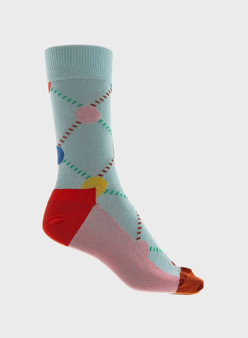 Happy Socks Argyle Dot Socks