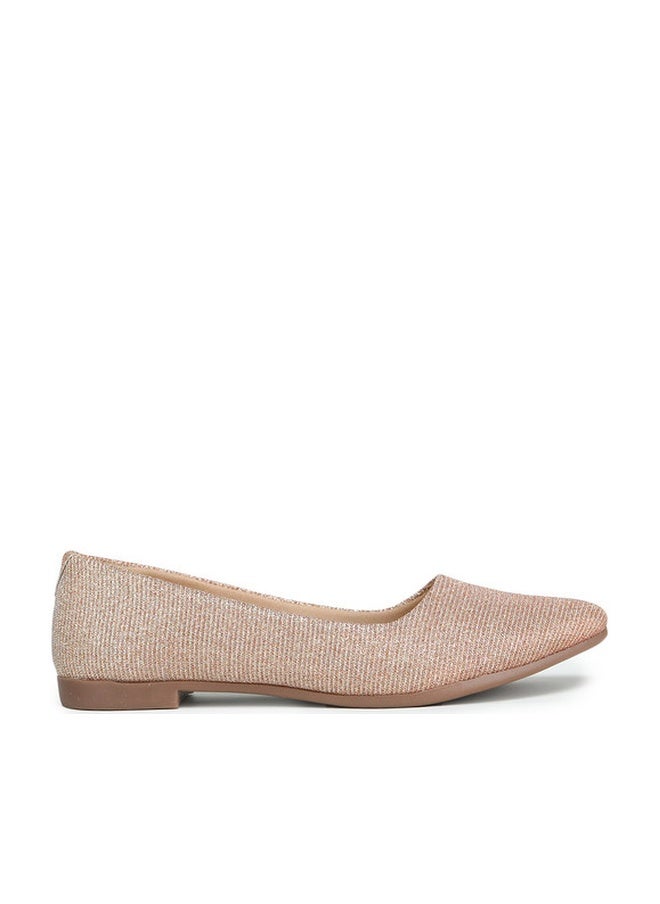She Zone Rose Gold Ballerinas Flats for Women - Image 1