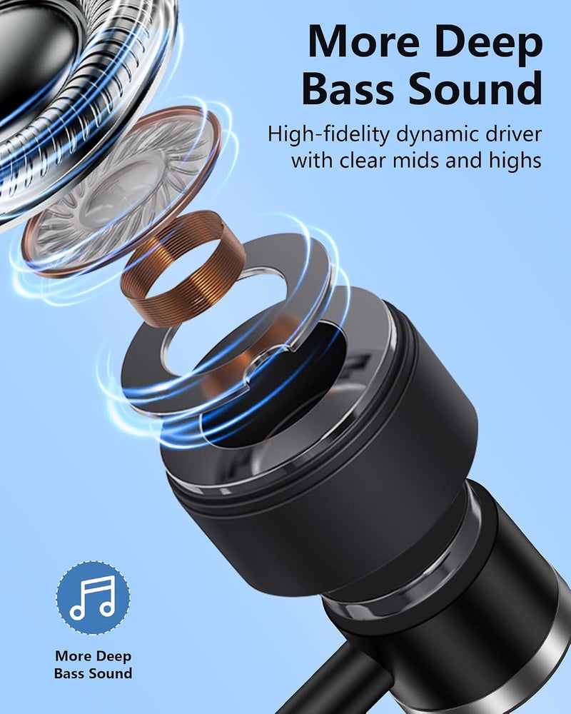 AILKIN Demand fit global economical quality USB C Wired Headphones for Samsung Galaxy, Type C Earphones with Microphone Earbuds for Samsung S25 S24 Ultra A17, USBC Ear Buds Wired for iPhone 17 16 Pro Max, Pixel 10 Pro XL 9 Apple Android in-Ear Dust tight seal - Image 3