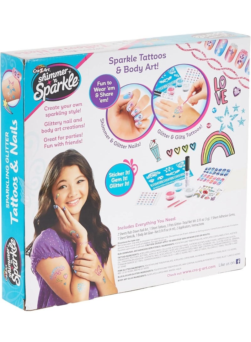 Shimmer N Sparkle تاتو الأظافر والجسم شيمر آند سباركل - Image 3