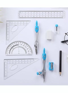 Math Geometry Kit Sets 10 Piece Student Supplies with Shatterproof Storage Box for Drafting and Drawings - pzsku/ZE05D734C79DA81D6B0E9Z/45/_/1655524178/e2a37e1e-9f4a-4aac-962c-ff333d4cb2c1