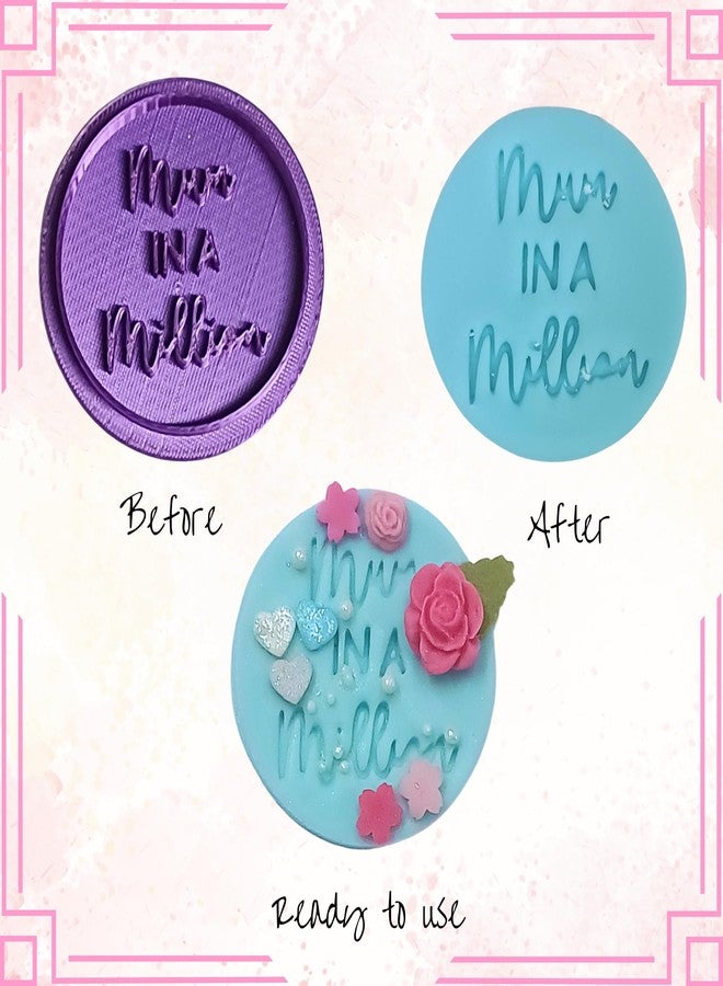 Confect Toppers Cutters | Mum in a Million Topper Cutter | Fondant Cutter | Celebration Topper Cutter | Cake & Cupcake Decorating Supplies - Image 3