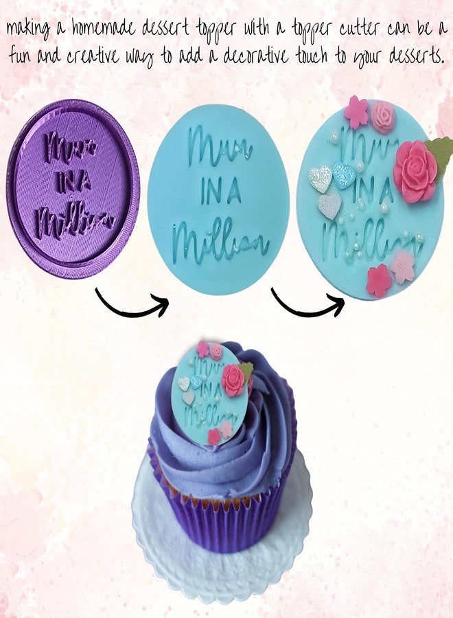 Confect Toppers Cutters | Mum in a Million Topper Cutter | Fondant Cutter | Celebration Topper Cutter | Cake & Cupcake Decorating Supplies - Image 4