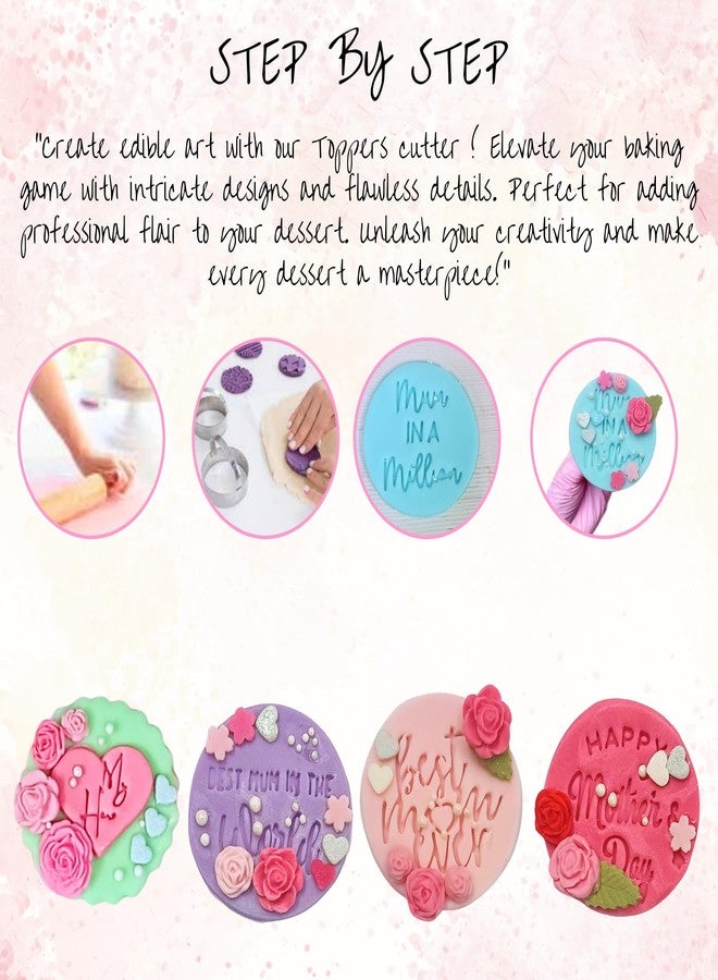 Confect Toppers Cutters | Mum in a Million Topper Cutter | Fondant Cutter | Celebration Topper Cutter | Cake & Cupcake Decorating Supplies - Image 5