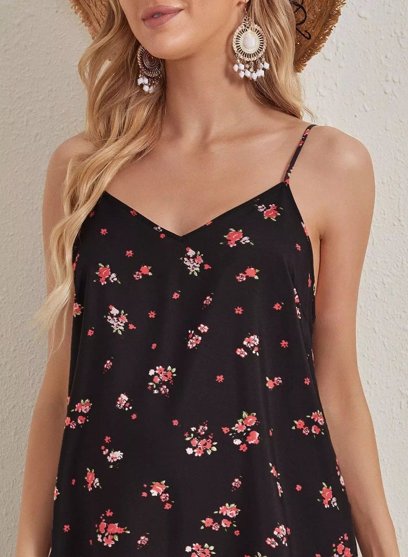 Maternity Floral Print Slip Dress - Image 3