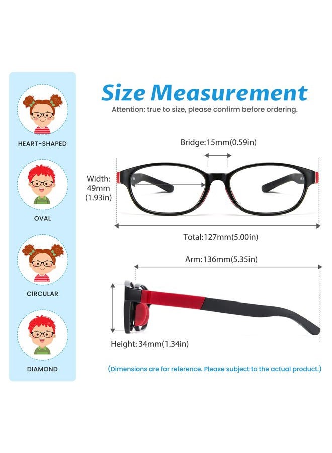 Cyxus Kids Blue Light Blocking Glasses Spring Hinges for Boys Girls Age 6-15…, Black, 1 Count (Pack of 1) - Image 5