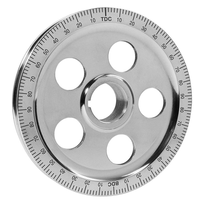 IAP Performance AC105263 Crankshaft Pulley Black Degree Mark 5Hole for VW Beetle