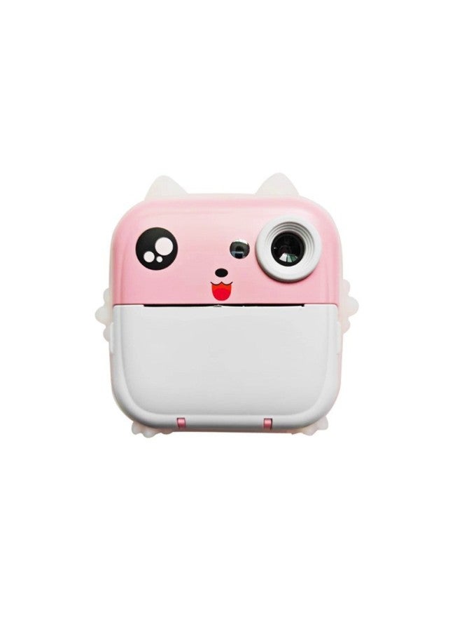 Q5 Clapper Wrong Print Camera Mini Dual Lens SLR Digital Camera Photo Printer-Color:Q5 Pink With App (printing Paper*3+camera+lanyard+charging Cable) - Image 1