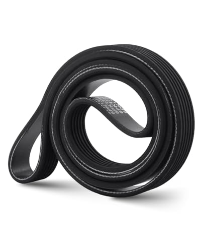 Vudajuley Engine Serpentine Drive Belt Fit for Ford F150 Explorer Expedition Mustang for Chrysler for Freightliner for GMC for International for Harvester for Lincoln Replace K060547 0124196014 - Image 1