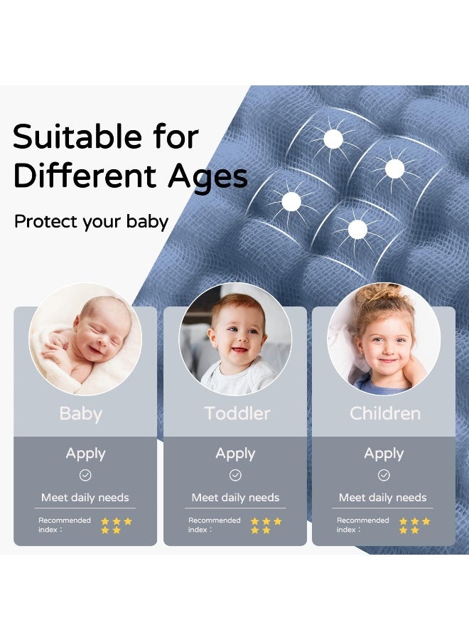 Yoofoss Hooded Baby Towels for Newborn 2 Pack 100% Muslin Cotton Baby Bath Towel with Hood for Babies, Infant, Toddler and Kids, Large 32x32Inch, Soft and Absorbent Newborn Essential - Image 4