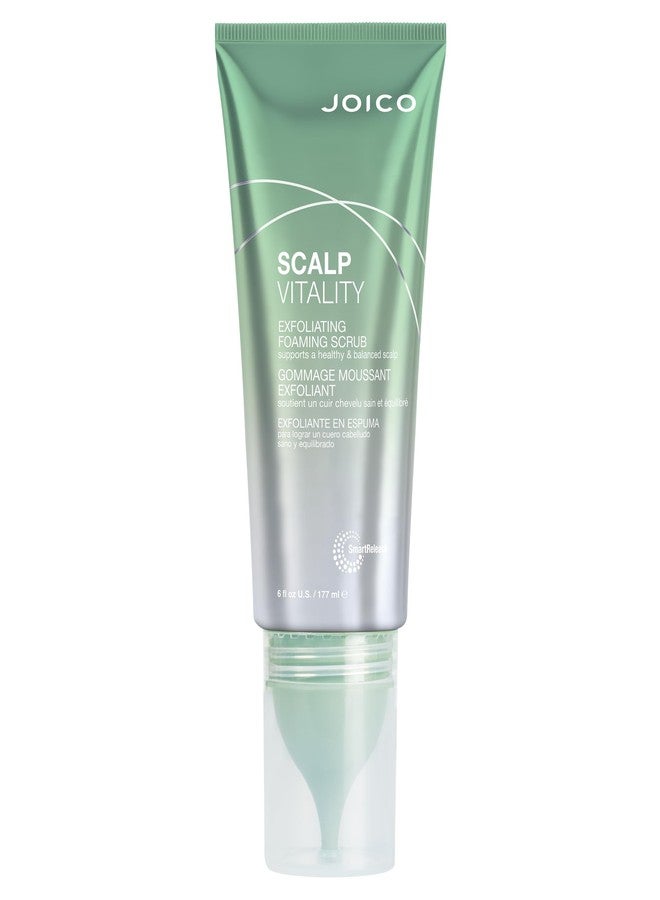 Joico Scalp Vitality Exfoliating Foaming Scrub | Supports A Healthy & Balanced Scalp | For Dry, Oily and Itchy Scalp | Removes Excess Oil & Product Buildup | Cooling Sensation | 6 Fl Oz - Image 1