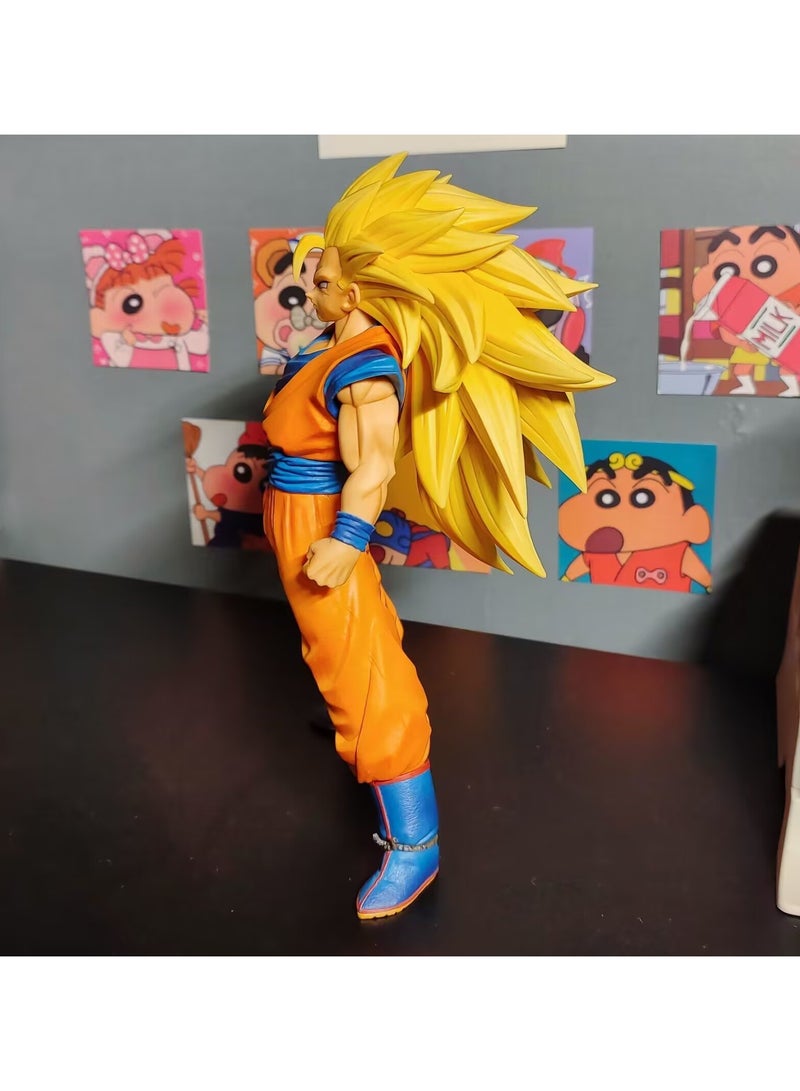 general Dragon Ball figures super three Wukong figures two-dimensional anime doll model ornaments exquisite restoration the best choice for fans 28cm - Image 2