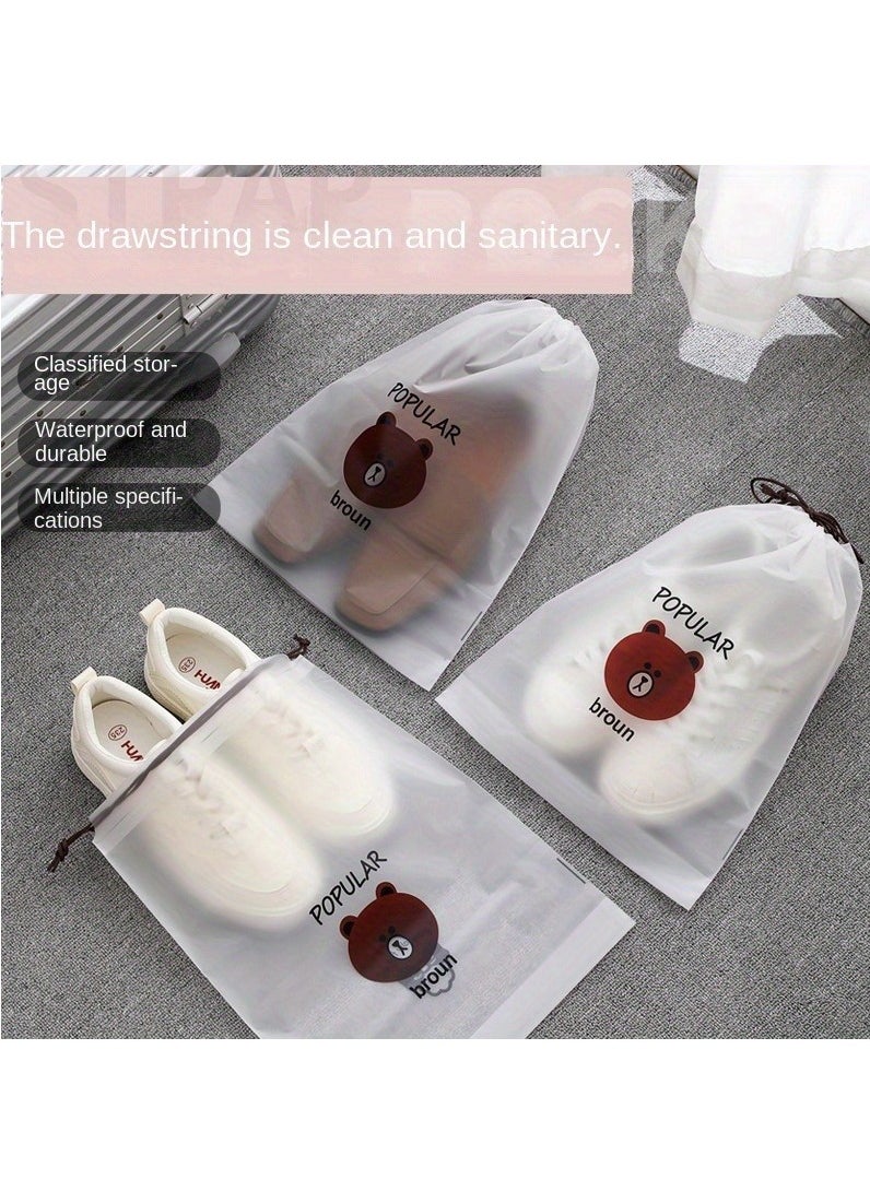 Generic 20 Storage Shoe Bags, Drawstring Storage Shoe Bags, Used to Prevent Shoes from Yellowing Waterproof and Dustproof Portable Shoe Storage Bags, Suitable for Men and Women  - Image 1