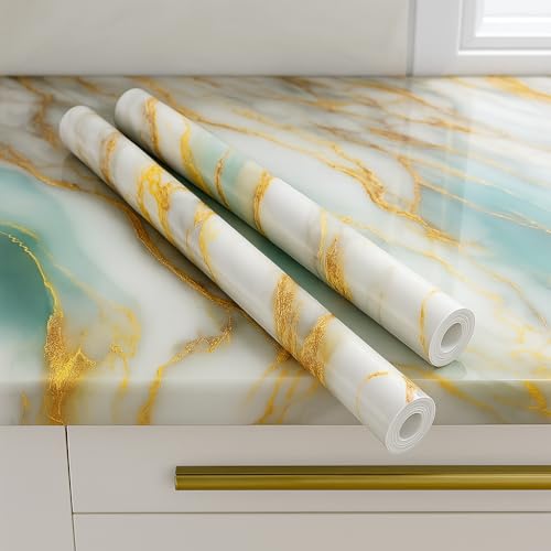 Jig-Tik 60cm x 200cm Kitchen Wallpaper | Oil-Proof & Waterproof Self-Adhesive Wall Sticker | Heat-Resistant Aluminium Backsplash Roll | Anti-Mold Kitchen Wall Covering (Pack of 1) - Image 1