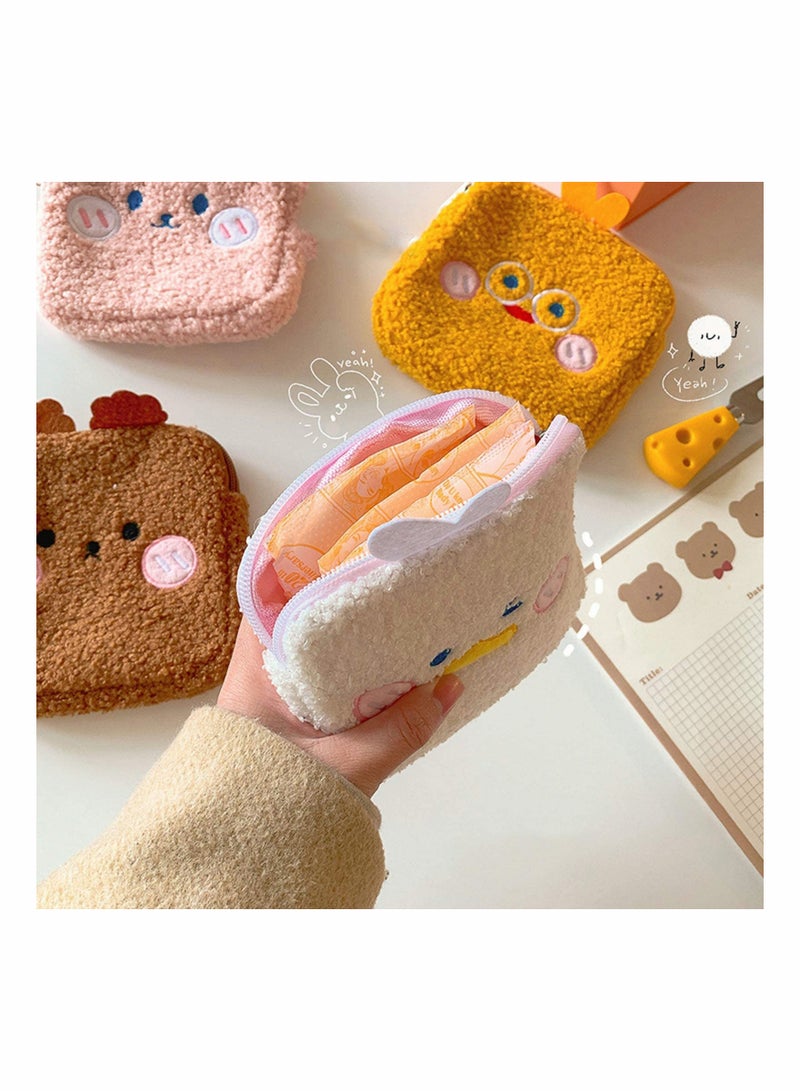 KASTWAVE Mini Storage Bag Cute Carrying Bag Girl Storage Bag Cartoon Napkins Bag - Image 3