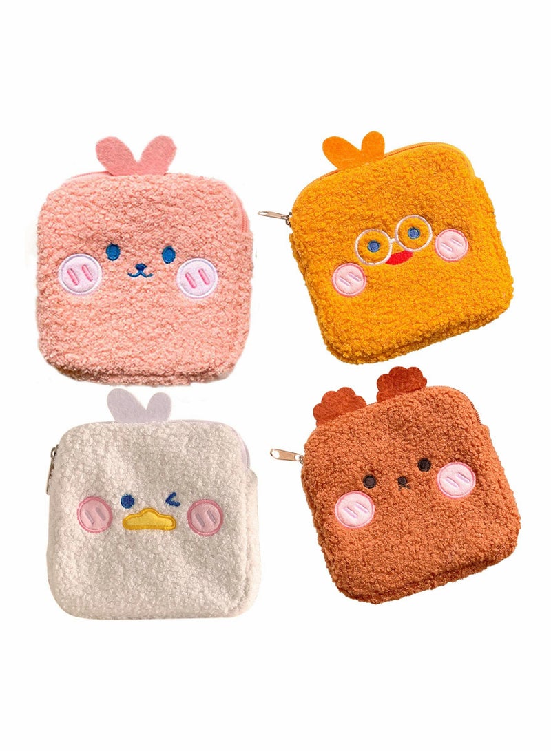 KASTWAVE Mini Storage Bag Cute Carrying Bag Girl Storage Bag Cartoon Napkins Bag - Image 1