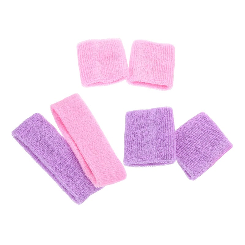 Sports Headbands And Wristbands Set For Men Absorbent Sweatband For Football Basketball Tennis - Image 2