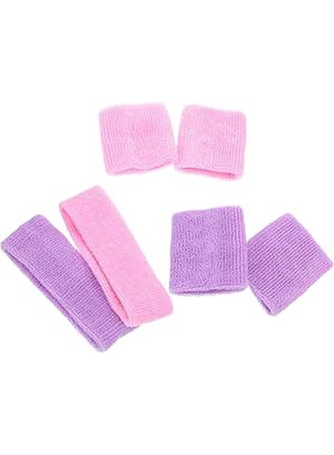 Sports Headbands And Wristbands Set For Men Absorbent Sweatband For Football Basketball Tennis - Image 1