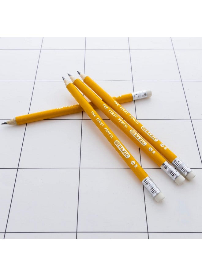 بازيك 2 قلم رصاص أصفر ممتاز من أول جامبو (4/عبوة) - Image 3