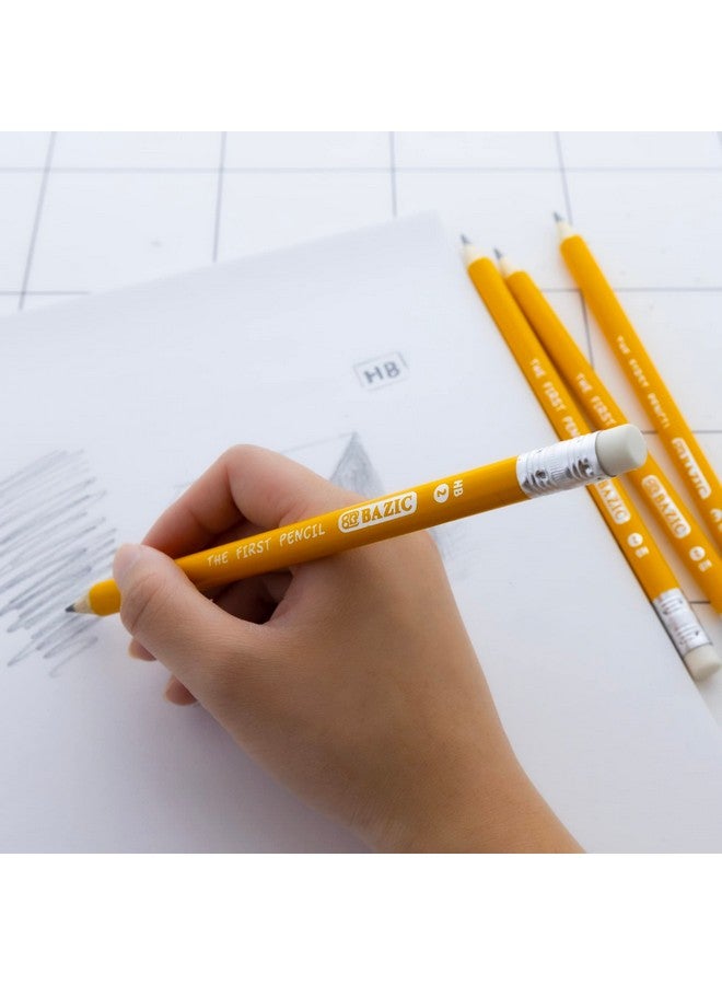 بازيك 2 قلم رصاص أصفر ممتاز من أول جامبو (4/عبوة) - Image 4