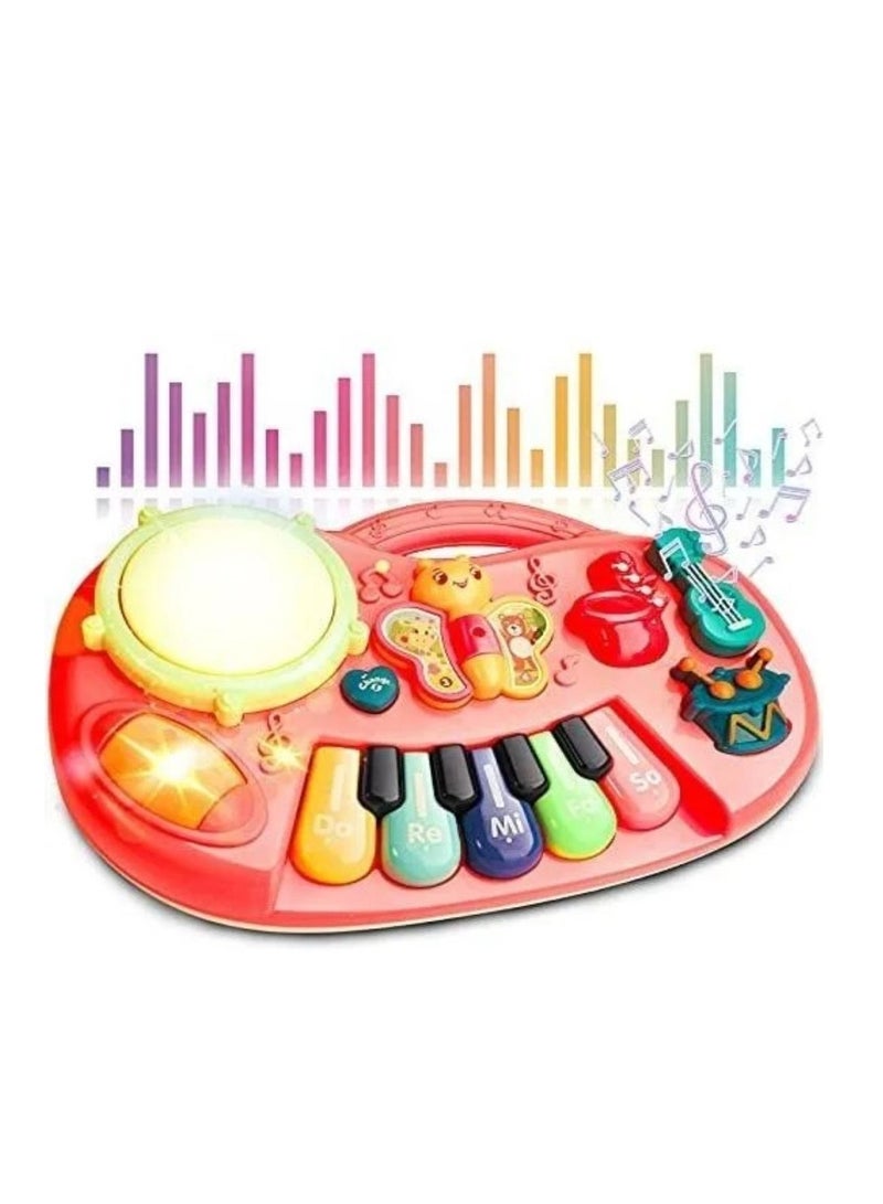 Musical piano makes sounds and there is a butterfly in front  - Image 1