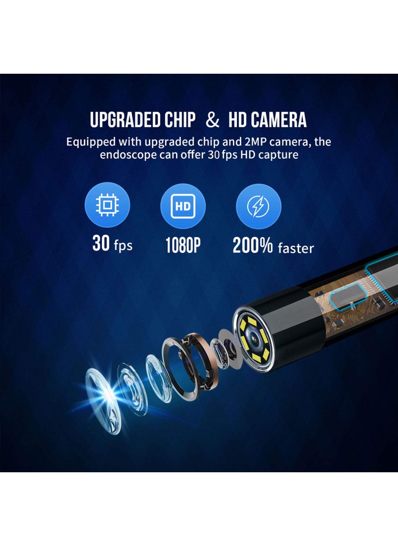 Nidage NIDAGE Wireless Endoscope for Automotive Inspection Semi-Rigid Flexible Waterproof 5.5MM WiFi Borescope Camera Compatible Android and iOS Smartphones, iPhone, iPad (4.92FT)  - Image 3