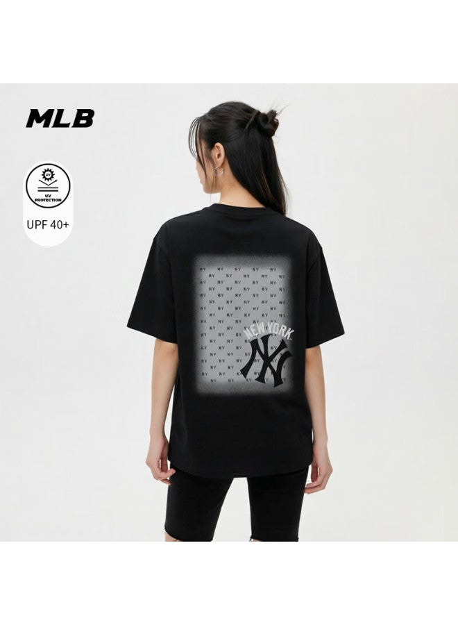 Mlb Uni Short Sleeve Back Print T-shirt Sports Casual Tee 26 New 3atsm0563-50bks-xl - Image 1