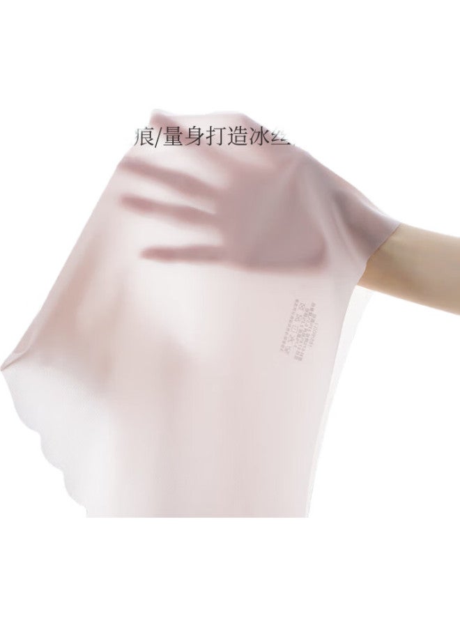 Madallo Seamless Women'S Underwear, Silk-Like, Thin For Summer, Invisible, Nude Feel, Young Women'S Panties, 7A Antibacterial, Transparent Triangle Briefs, Size L - Image 1