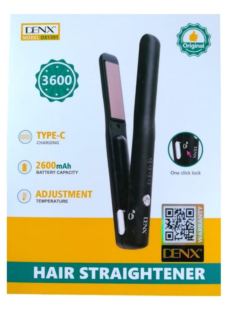 دينكس مكواة فرد الشعر السيراميكية مع طلاء سيراميكي لانزلاق سلس تسخين لمدة 30 ثانية درجة حرارة قابلة للتعديل حتى 200 درجة مئوية - Image 3