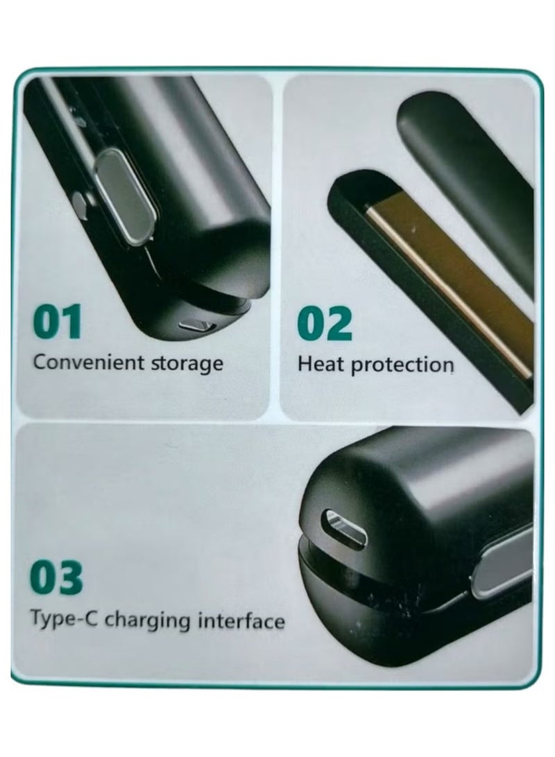 دينكس مكواة فرد الشعر السيراميكية مع طلاء سيراميكي لانزلاق سلس تسخين لمدة 30 ثانية درجة حرارة قابلة للتعديل حتى 200 درجة مئوية - Image 5