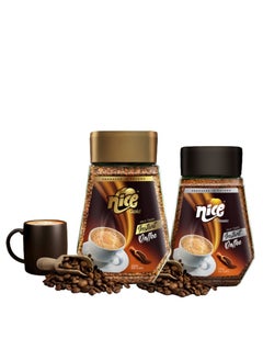 Nice Instant Gold And Classic Coffee Rich Aroma and Smooth Taste Instant Coffee Powder-Bundle of Classic100g and Gold 200g Delicious and Convenient Freeze Dried Coffee Roasted Coffee in Airtight Glass