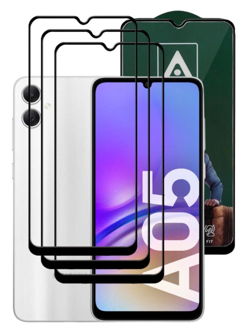 ACLIX 3 Pieces Antistatic ESD Dustproof Premium Quality High Definition Tempered Glass Screen Protector Designed For Samsung Galaxy A05 - Image 1