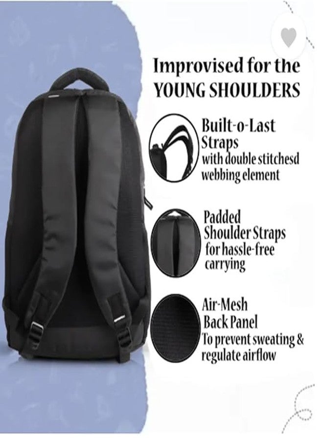 BUYEASY Backpack for Men and Women, Polyester College Work Bag with Multiple Compartments, Hidden Pockets - Image 2