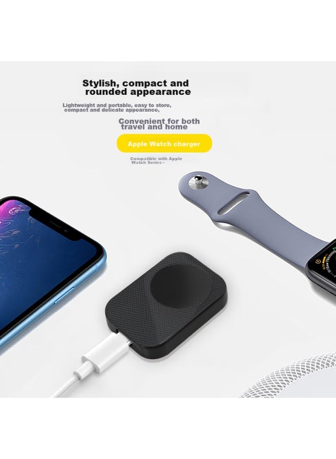 Mssm Compatible Apple Watch Charger, Wireless Fast Charging For Apple Iwatch S9/8/7/6/se/ultra2, Portable Magnetic Fast Charging Block, Type-c Interface - Image 3