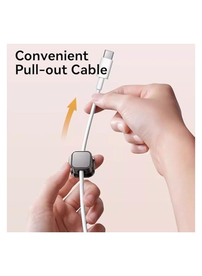 erorex 6 Pack Magnetic Cable Clips Spring Cable Holder Clips Cable Management Clips Adhesive Cord Wire Holder Keeper for Home Office Desk Phone Car Wall Desktop Nightstand - Image 2
