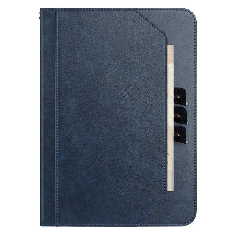 erorex For Samsung Galaxy Tab S10 / S10 FE Multifunctional Wristband Leather Tablet Case(Dark Blue) - Image 2