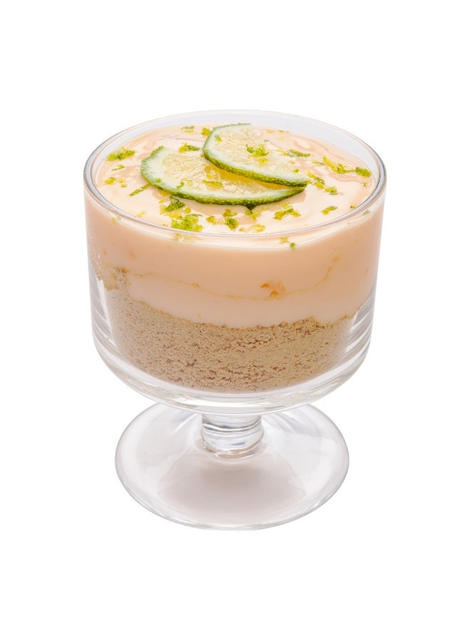 Restaurantware 6 Ounce Dessert Cups, 10 Round Ice Cream Bowls - Pedestal Bottom, Dishwashable, Clear Glass Mini Compote Containers, Freezable, Serve Parfaits, Sundaes Or Puddings - Image 2