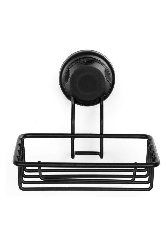 COMPACTOR Bestlock Suction Cup Wall Mounted Soap Dish Black 10 x 13.2 x 13.2 cm RAN9777 - Image 2