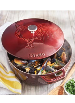 STAUB Essential French Oven With Rooster Lid 24cm, 3.6 Qt  - Image 1