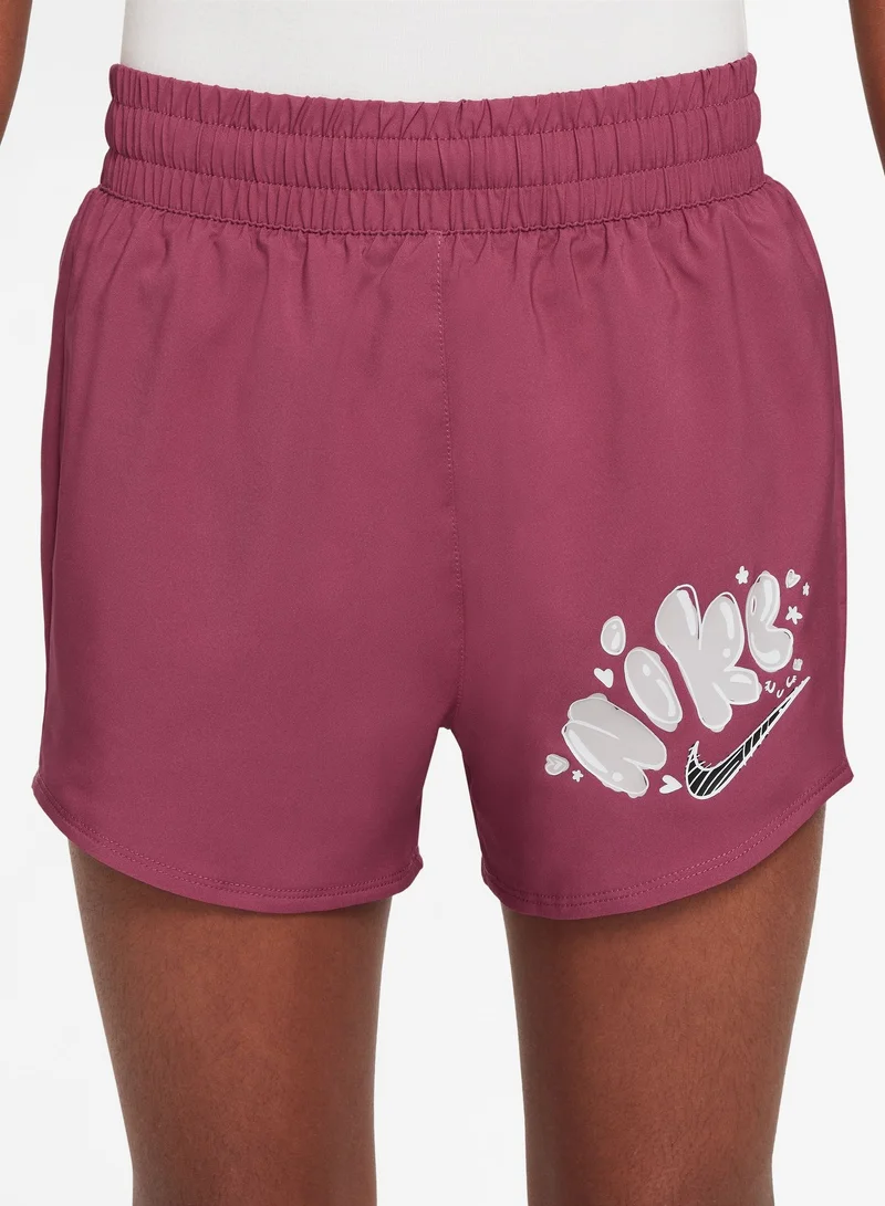 نايكي Youth Dri-Fit One Woven High Rise Graphics Shorts