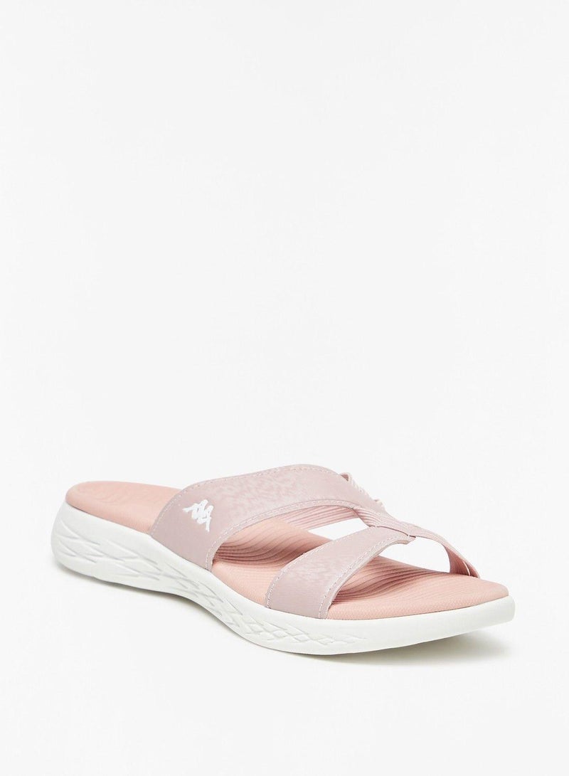 Kappa Women'S Slip-On Cross Strap Slides - Image 1