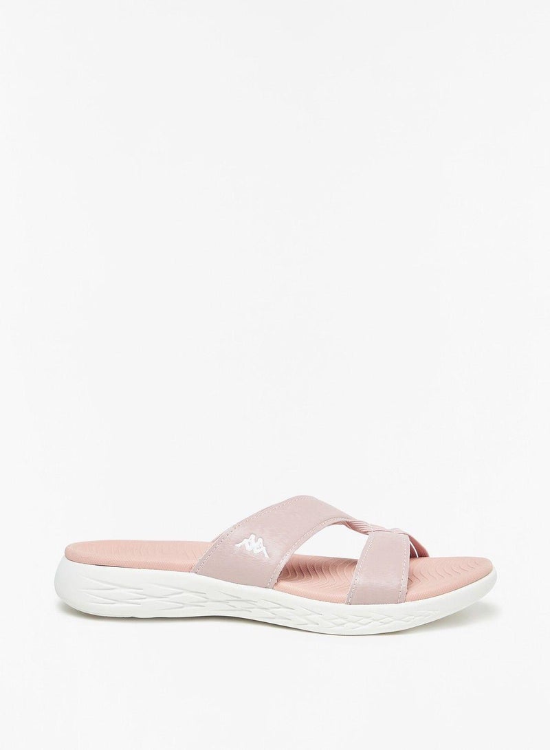 Kappa Women'S Slip-On Cross Strap Slides - Image 3